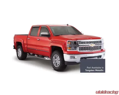 Bushwacker Fender Flares Pocket Style-Color Abalone White Tricoat Smooth Finish 4 Pc GMC Sierra 2016-2018 - 40974-64