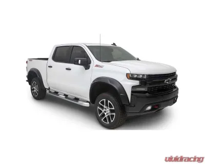 Bushwacker Fender Flares DRT Style 4Pc 2019+ Chevrolet Silverado 1500 Flares - Black - 40984-02