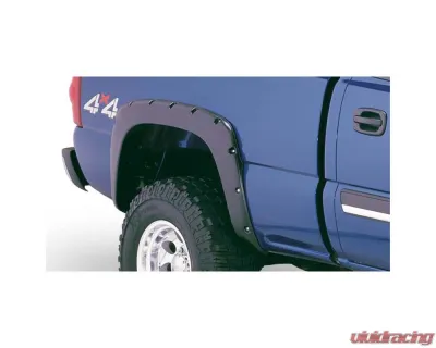 Bushwacker Pocket Style Fender Flares 74in 4pc Smooth Black Chevrolet Colorado 2021-2022 - 40991-02
