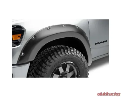 Bushwacker 2019 Ram 1500 Crew and Extended Cab Pocket Style Flares 4pc 5ft 6in & 6ft 4in Bed - Black - 50924-02