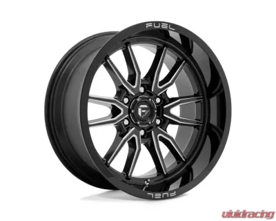 FUEL Off-Road D761 Clash Wheel 20x9 8x6.5 1mm Gloss Black Milled - D76120908250