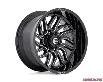 FUEL D807 Hurricane Wheel 20x9 5x5 20mm Gloss Black Milled - D80720907557