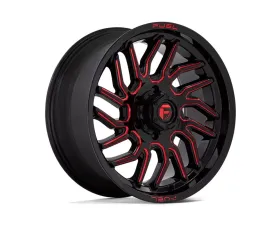 FUEL D808 Hurricane Wheel 20x9 6x5.5 20mm Gloss Black Milled Red Tint
