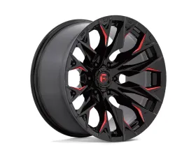 FUEL D823 Flame Wheel 20x9 5x127 | 5x5 1mm Gloss Black Milled w/Candy Red