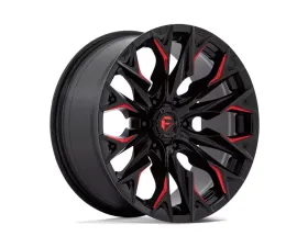 FUEL D823 Flame Wheel 20x9 6x5.5 1mm Gloss Black Milled w/Candy Red