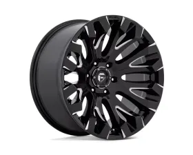 FUEL D828 Quake Wheel 20x9 5x127 | 5x5 1mm Gloss Black Milled