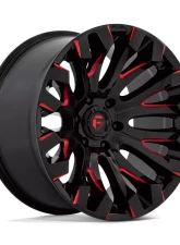 FUEL D829 Quake Wheel 18x9 5x4.5 1mm Gloss Black Milled Red Tint                                     - D82918906550 - Image 3