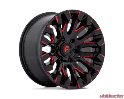 FUEL D829 Quake Wheel 18x9 6x5.5 1mm Gloss Black Milled Red Tint - D82918908450