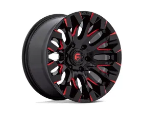 FUEL D829 Quake Wheel 18x9 6x135 1mm Gloss Black Milled Red Tint