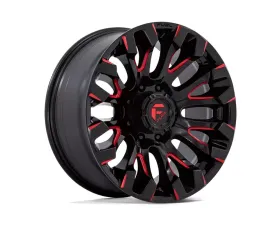 FUEL D829 Quake Wheel 20x9 8x180 1mm Gloss Black Milled Red Tint
