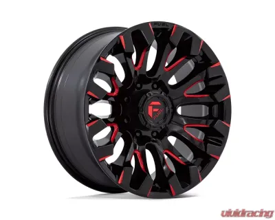 FUEL D829 Quake Wheel 20x9 8x180 1mm Gloss Black Milled Red Tint - D82920901850