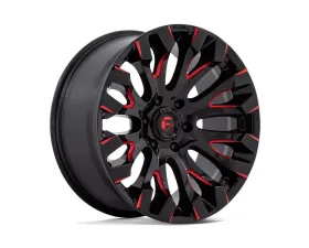 FUEL D829 Quake Wheel 20x9 6x5.5 1mm Gloss Black Milled Red Tint