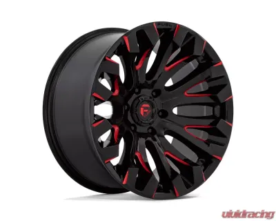 FUEL D829 Quake Wheel 20x9 5x5.5 1mm Gloss Black Milled Red Tint - D8292090B450