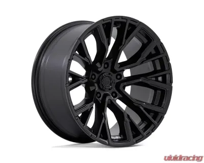 FUEL D847 Rebar Wheel 20x10 5x5.5 -18mm Blackout - D8472000B447