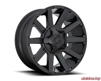 FUEL 1PC D437 Contra Wheel 20x9 6x135/5.5 19mm Satin Black - D43720909856