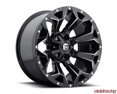 FUEL 1PC D576 Assault Wheel 18x9 5x4.5/5.0 -12mm Gloss Black Milled - D57618902645US