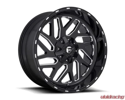 FUEL 1PC D581 Triton Wheel 20x10 5x150 | 5x139.7 | 5x5.5 -18mm Gloss Black Milled - D58120007047US