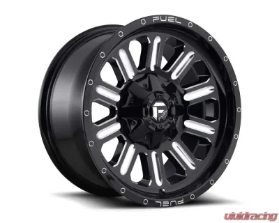 FUEL 1PC D620 Hardline Wheel 20x9 6x135/5.5 19mm Gloss Black Milled - D62020909856