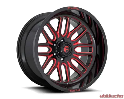 Fuel 1PC D663 Ignite Wheel 22x12 8x6.5 -43mm Gloss Black Red Tinted Clear - D66322208247