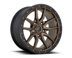 FUEL 1PC D681 Rebel Wheel 18x9 5x150 1mm Matte Bronze Black Bead Ring