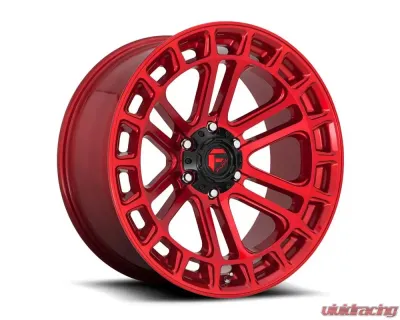Fuel 1PC D719 Heater Wheel 22x10 6x135 -13mm Candy Red Machined - D71922008950