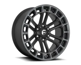 FUEL 1PC D720 Heater Wheel 22x10 6x135 -13mm Matte Black Double Dark Tint Machined