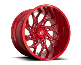 FUEL 1PC D742 Runner Wheel 24x12 6x135 -44mm Candy Red Milled