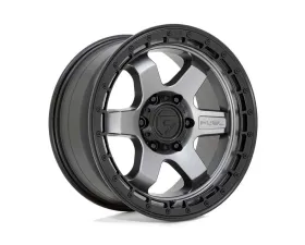 Fuel 1PC D752 Block Wheel 18x9 6x120 20mm Matte Gunmetal w/Black Ring