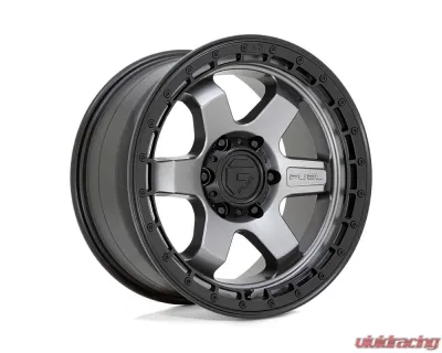 Fuel 1PC D752 Block Wheel 18x9 6x120 20mm Matte Gunmetal w/Black Ring - D75218909457