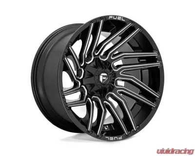 FUEL 1PC D773 Typhoon Wheel 22x12 5x4.5/5.0 -44mm Gloss Black Milled - D77322202647