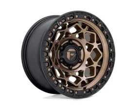FUEL D785 UNIT UTV Wheel 15x7 4x137 10mm Bronze w/Matte Black Ring