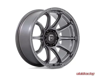 FUEL 1PC D793 Variant Wheel 20x9 5x5.0 1mm Matte Gunmetal - D79320907550