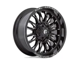 FUEL 1PC D795 Arc Wheel 20x9 5x150 | 5x139.7 | 5x5.5 1mm Gloss Black Milled