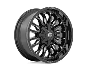 FUEL 1PC D795 Arc Wheel 20x9 8x170 1mm Gloss Black Milled