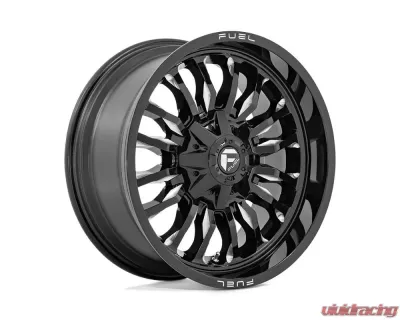 FUEL 1PC D795 Arc Wheel 20x9 8x170 1mm Gloss Black Milled - D79520901750