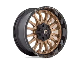 FUEL 1PC D797 Arc Wheel 20x9 5x5.0/5.5 1mm Platinum Bronze w/Black Lip
