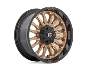 FUEL 1PC D797 Arc Wheel 20x9 8x180 1mm Platinum Bronze w/Black Lip