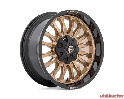 FUEL 1PC D797 Arc Wheel 20x9 8x180 1mm Platinum Bronze w/Black Lip - D79720901850