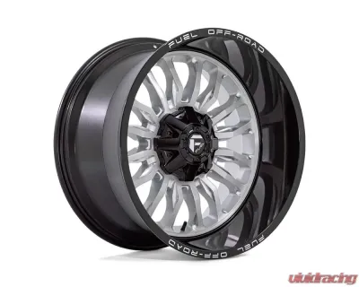 Fuel 1PC D798 Arc Wheel 22x12 8x6.5 -44mm Silver BRushed Face w/Milled Black Lip - D79822208247