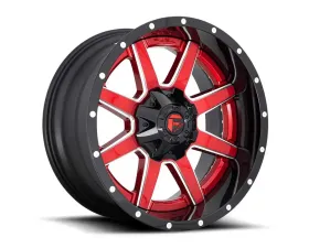 Fuel 2PC D250 Maverick Wheel 20x10 5x5.0/5.5 -19mm Gloss Red