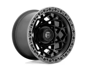 FUEL D783 UNIT UTV Wheel 15x7 4x137 10mm Matte Black w/Gunmetal Ring