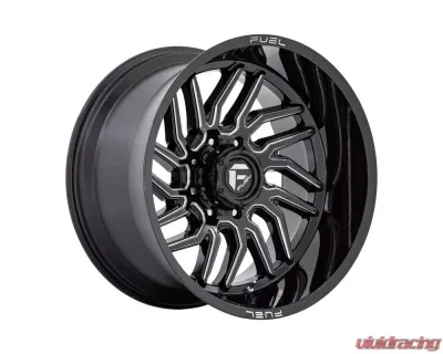 FUEL 1PC D807 Hurricane Wheel 22x12 6x135 -44mm Gloss Black Milled - D80722208947