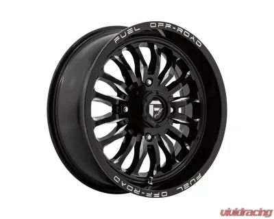 FUEL D821 Arc UTV Wheel 20x7 4x137 13mm Gloss Black Milled - D8212070A644