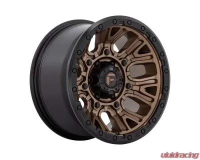 FUEL 1PC D826 Traction Wheel 20x9 5x5.0 1mm Matte Bronze w/Black Ring - D82620907550