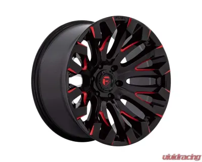 FUEL D829 Quake Wheel 20x10 5x127 | 5x5 -18mm Gloss Black Milled Red Tint - D82920007547