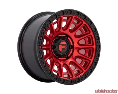 FUEL 1PC D834 Cycle Wheel 20x9 6x5.5 1mm Candy Red w/Black Ring - D83420908450