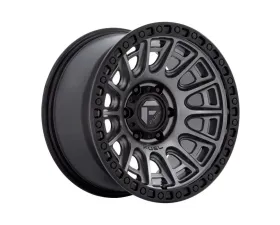 FUEL 1PC D835 Cycle Wheel 17x9 6x5.5 1mm Matte Gunmetal w/Black Ring