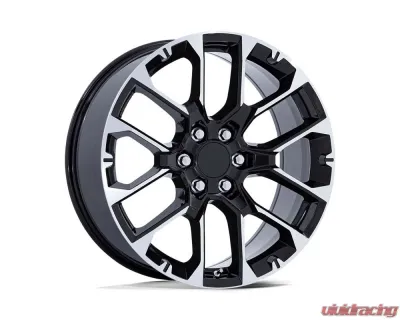 OE Creations PR224 Wheel 22x9 6x139.7 28mm Gloss Black w/Machined Face - 224BM-2295828
