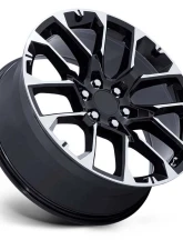 OE Creations PR224 Wheel 22x9 6x139.7 28mm Gloss Black w/Machined Face                                     - 224BM-2295828 - Image 2