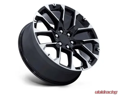 OE Creations PR224 Wheel 22x9 6x139.7 28mm Gloss Black w/Machined Face - 224BM-2295828